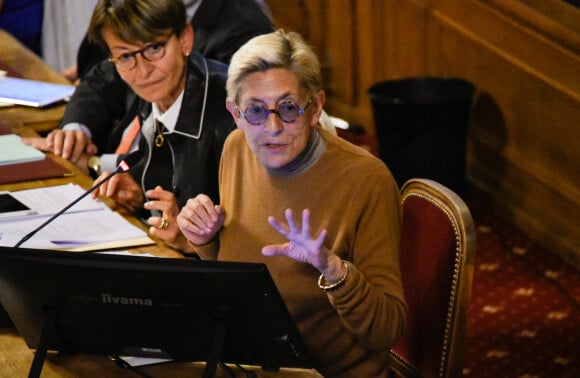 Isabelle Balkany, maire par intérim de Levallois, préside le conseil municipal de Levallois, le 23 septembre 2019