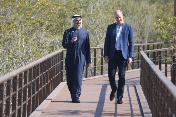 Le prince William, duc de Cambridge, est en visite à Dubaï le 10 février 2022.