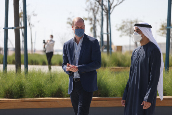 Le prince William, duc de Cambridge, est en visite à Dubaï le 10 février 2022.