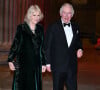 Le prince Charles et Camilla Parker Bowles, duchesse de Cornouailles, à leur arrivée à la soirée "The British Asian Trust" au British Museum à Londres. Le 9 février 2022