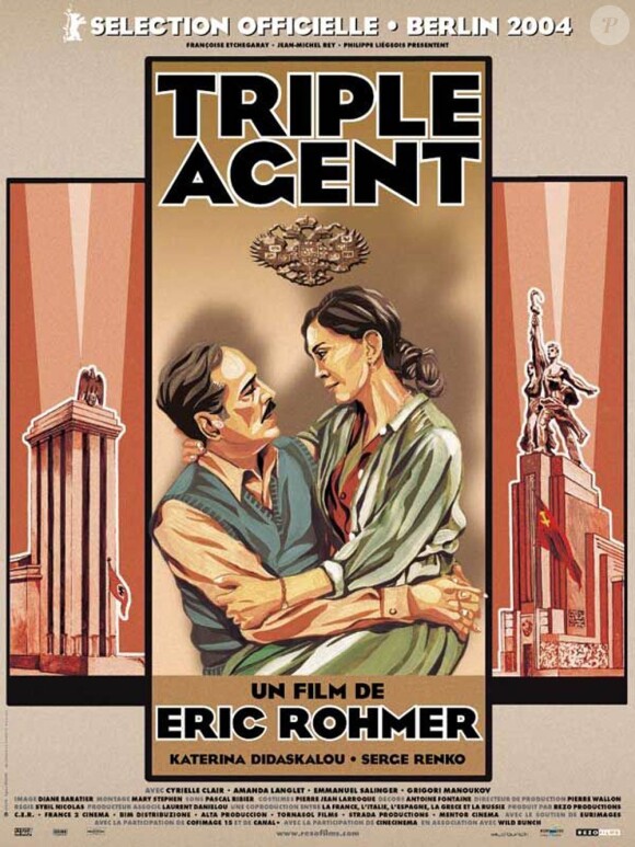 L'affiche de Triple Agent, d'Eric Rohmer.