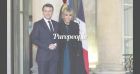 Brigitte Macron très élégante au bras d'Emmanuel Macron, pour un grand dîner à l'Elysée