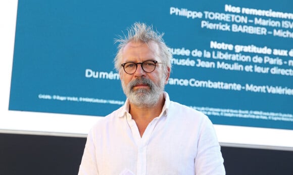 Philippe Torreton participe à le cérémonie de commémoration de la libération de Paris le 25 août 2021. © Panoramic / Bestimage 