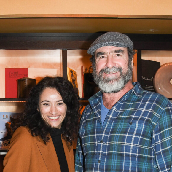 Exclusif - Rachida Brakni et Eric Cantona lors d'une conférence de presse de la série (France 3) "Le voyageur: La permission de minuit" au restaurant Les Editeurs à Paris, France, le 25 février 2020. La série sera diffusée sur France 3 le mardi 17 mars 2020. © Coadic Guirec/bestimage 