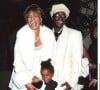 Whitney Houston et Bobbi Brown avec leur fille Bobbi Kristina à une soirée à Los Angeles, le 12 octobre 1998