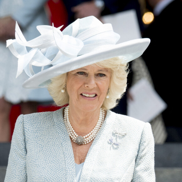 Camilla Parker-Bowles, duchesse de Cornouailles et le prince Charles, prince de Galles - La famille royale d'Angleterre assiste à une messe en la cathédrale St Paul de Londres, le 10 juin 2016 pour le 90ème anniversaire de la reine Elisabeth (Elizabeth) II d'Angleterre.