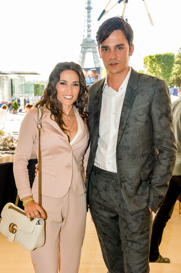 Exclusif - Alain-Fabien Delon et sa compagne Capucine Anav - Tente - People au dîner - Longines Paris Eiffel Jumping au Champ de Mars à Paris, France, le 5 juillet 2019. © Veeren Ramsamy/Bestimage