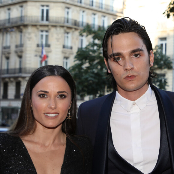 Alain-Fabien Delon et sa compagne Capucine Anav (habillée par Stevens Ishay Couture) aux arrivées de la 10ème édition du "Global Gift Gala" à l'hôtel Four Seasons George V à Paris, le 3 juin 2019. © Denis Guignebourg/Bestimage 