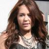 Miley Cyrus, à la sortie d'une librairie sur Sunset Boulevard, le 8 janvier 2010.