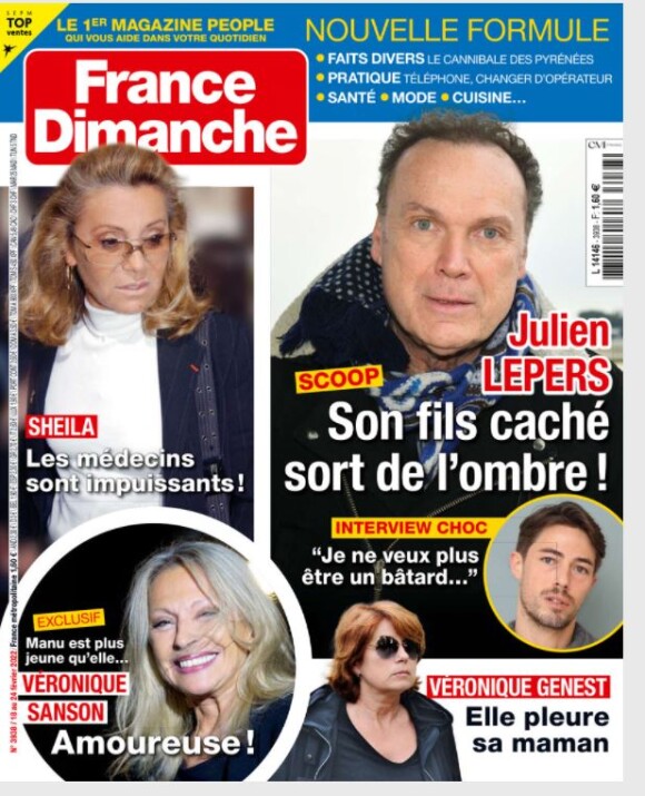 Couverture du magazine "France Dimanche" du 18 février 2022