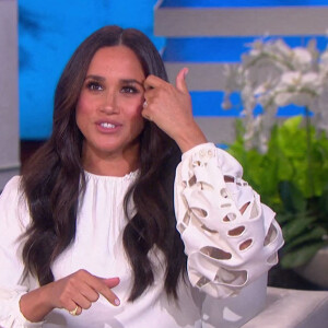 Meghan Markle sur le plateau de l'émission "The Ellen Show" à Los Angeles, le 17 novembre 2021. 