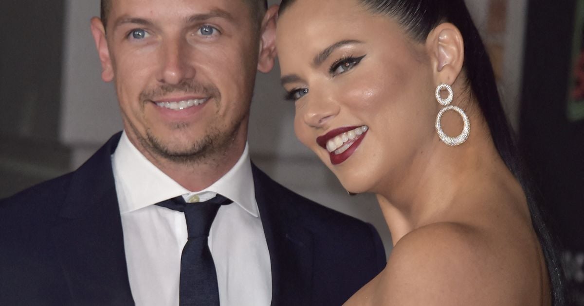 Andre Lemmers (Andre L III) et sa compagne Adriana Lima à la première