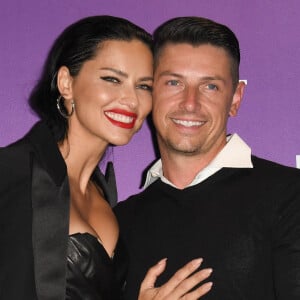 Semi-exclusif - Adriana Lima et son nouveau compagnon Andre Lemmers - Soirée de lancement de la montre Hublot x DJ Snake à l'AccorHotels Arena à Paris le 2 septembre 2021. © Coadic Guirec/Bestimage 