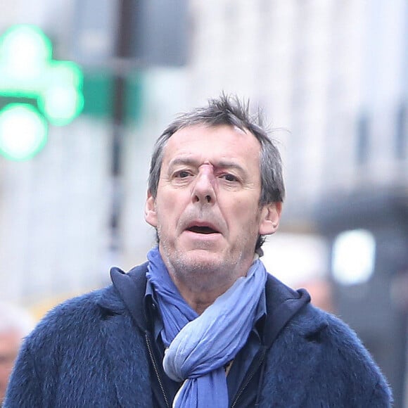 Jean-Luc Reichmann - Arrivées aux obsèques de Michou en l'église Saint-Jean de Montmartre à Paris. Le 31 janvier 2020 © Panoramic / Bestimage