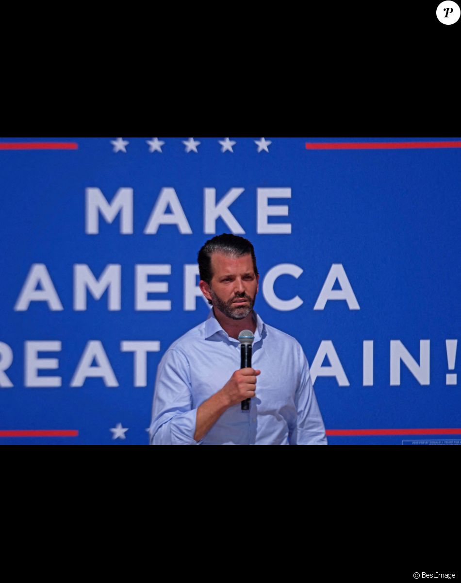 Donald Trump Jr est en campagne à Tucson, Arizona, pour soutenir la candidature de son père Donald Trump pour les élections présidentielles le 14 octobre 2020