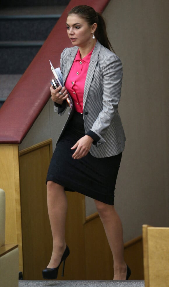 Alina Kabaeva se rendant à la Douma, parlement russe, en 2013