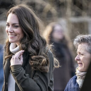 Catherine (Kate) Middleton, visite le Centre de la Fondation royale pour la petite enfance lors de son voyage au Danemark. Copenhague, le 23 février 2022.