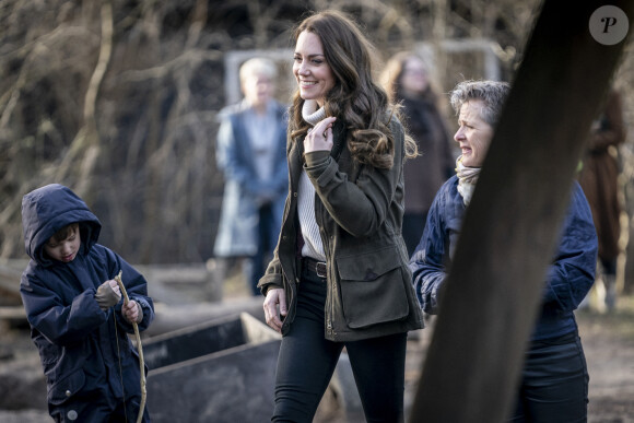 Catherine (Kate) Middleton, visite le Centre de la Fondation royale pour la petite enfance lors de son voyage au Danemark. Copenhague, le 23 février 2022.
