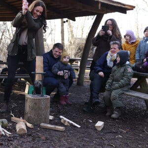 Catherine (Kate) Middleton, visite le Centre de la Fondation royale pour la petite enfance lors de son voyage au Danemark. Copenhague, le 23 février 2022.