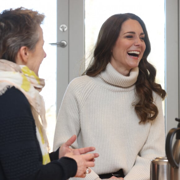 Catherine (Kate) Middleton, visite le Centre de la Fondation royale pour la petite enfance lors de son voyage au Danemark. Copenhague, le 23 février 2022.