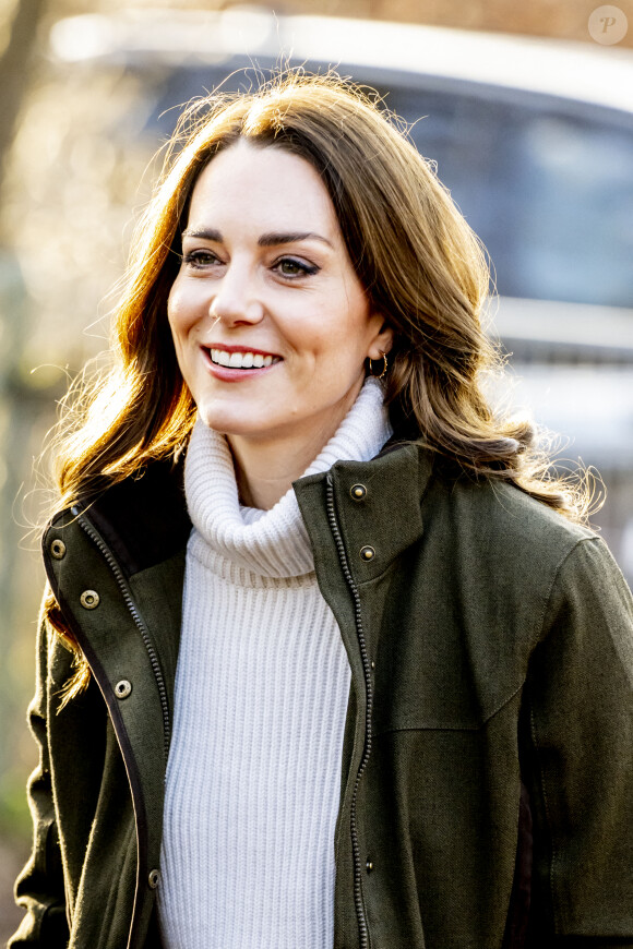 Catherine (Kate) Middleton, visite le Centre de la Fondation royale pour la petite enfance lors de son voyage au Danemark. Copenhague, le 23 février 2022.