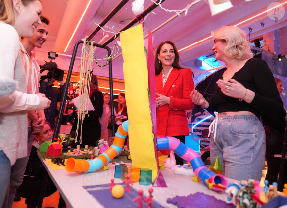 Catherine (Kate) Middleton, duchesse de Cambridge, visite au LEGO Foundation PlayLab sur le campus Carlsberg à Copenhague, Danemark, le 22 février 2022.