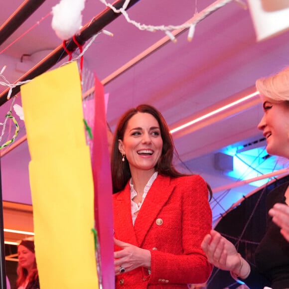 Catherine (Kate) Middleton, duchesse de Cambridge, visite au LEGO Foundation PlayLab sur le campus Carlsberg à Copenhague, Danemark, le 22 février 2022.