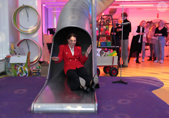 Catherine (Kate) Middleton, duchesse de Cambridge, visite au LEGO Foundation PlayLab sur le campus Carlsberg à Copenhague, Danemark, le 22 février 2022.