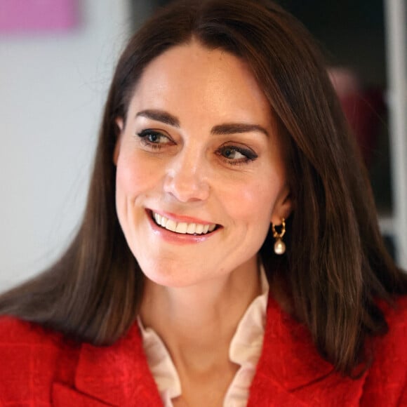 Catherine (Kate) Middleton, duchesse de Cambridge, visite au LEGO Foundation PlayLab sur le campus Carlsberg à Copenhague, Danemark, le 22 février 2022.