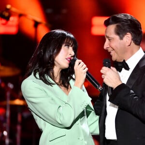 Nolwenn Leroy et Laurent Gerra - Enregistrement de l'émission "Un soir à Monaco avec Laurent Gerra" sur la scène de la salle des Etoiles du Monte-Carlo Sporting à Monaco, diffusée le 18 décembre 2021 à 21h05.  © Bruno Bebert / Bestimage 