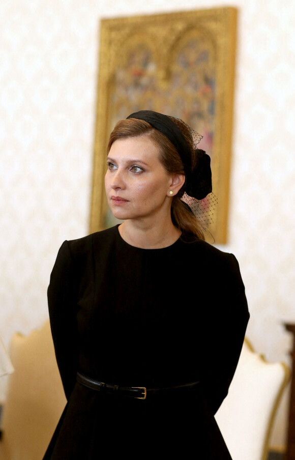 Olena Zelenska, épouse du président ukrainien Volodymyr Zelensky au Vatican en 2020