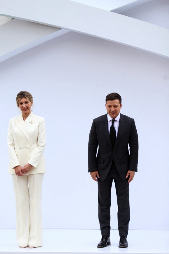 Volodymyr Zelensky, président de l'Ukraine, et sa femme Olena