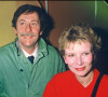 Nicole Garcia et Jean Rochefort à la première du film Péril en la demeure en 1985