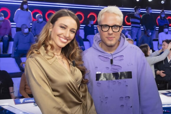 Exclusif - Delphine Wespiser, Guillaume Genton - Enregistrement de l'émission "TPMP (Touche Pas à Mon Poste)", présentée par C.Hanouna et diffusée en direct sur C8 le 17 février © Jack Tribeca / Bestimage 