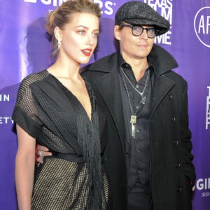 Amber Heard et Johnny Depp - Cérémonie des "The Texas Film Hall of Fame Awards" à Austin, le 6 mars 2014.