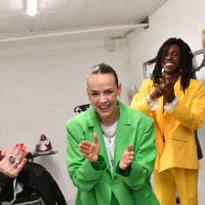 Pauline Ducruet dans les coulisses du défilé Alter, collection automne-hiver 2022/2023, lors de la Fashion Week de Paris. Le 1er mars 2022. © Veeren/Bestimage