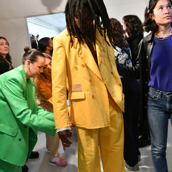 Pauline Ducruet dans les coulisses du défilé Alter, collection automne-hiver 2022/2023, lors de la Fashion Week de Paris. Le 1er mars 2022. © Veeren/Bestimage