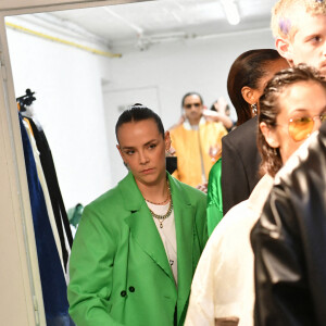 Pauline Ducruet dans les coulisses du défilé Alter, collection automne-hiver 2022/2023, lors de la Fashion Week de Paris. Le 1er mars 2022. © Veeren/Bestimage