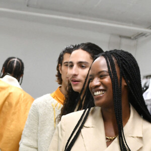 Pauline Ducruet dans les coulisses du défilé Alter, collection automne-hiver 2022/2023, lors de la Fashion Week de Paris. Le 1er mars 2022. © Veeren/Bestimage