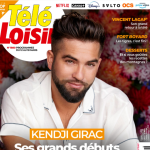 Kendji Girac fait la couverture du nouveau numéro de Télé Loisirs paru le 7 mars 2022