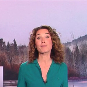 Illustration du 1er journal de 13h présenté par Marie-Sophie Lacarrau et diffusé sur TF1 en direct , Paris, le 4 janvier 2020