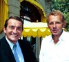 Jean-Pierre Pernaut et Patrick Poivre d'Arvor lors d'un événement TF1 en 1999.