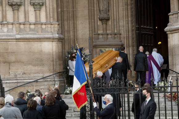 Obsèques de Jean-Pierre Pernaut en la Basilique Sainte-Clotilde à Paris, France, le 9 mars 2022. © Aurelien Morissard/Panoramic/Bestimage