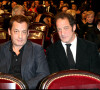 Vincent Lindon et son frère Sylvain Lindon lors de la cérémonie des César en 2010, au théâtre du Châtelet à Paris.