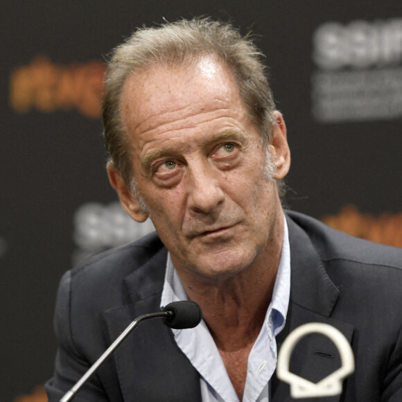 Vincent Lindon lors de la conférence de presse du film "Enquête sur un scandale d'état" au 69ème festival international du film de San Sebastian (Saint Sebastien) le 22 septembre 2021. © Future-Image via ZUMA Press / Bestimage