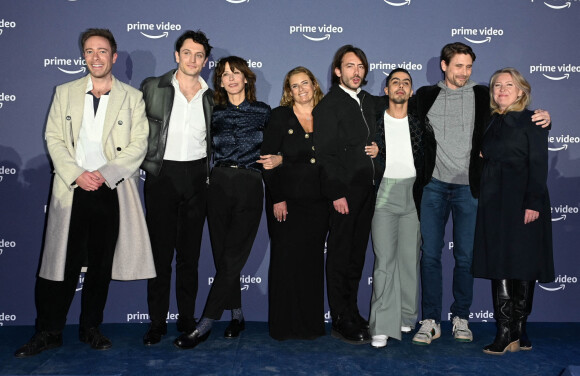 Exclusif - Djanis Bouzyani, Sophie Marceau, Lisa Azuelos et Colin Woodell assistent à l'avant-première du film "I Love America" au Centquatre. Paris, le 10 mars 2022. © Coadic Guirec/Bestimage