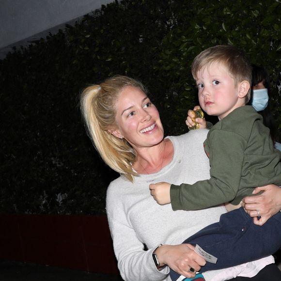 Heidi Montag, son mari Spencer Pratt et leur fils Gunner sont allés dîner chez Giorgio Baldi à Santa Monica, le 27 février 2022.