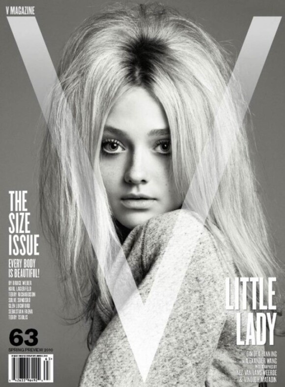 La craquante Dakota Fanning en couverture de V Magazine...