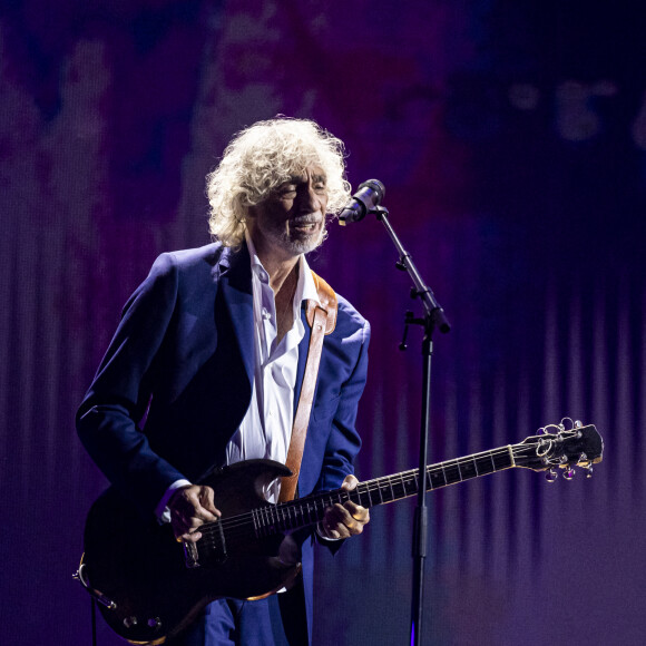 Exclusif - Louis Bertignac - Concert hommage à Johnny Hallyday "Que je t'aime" à l'AccorHotels Arena Paris Bercy à Paris. Le 14 septembre 2021 © Borde-Jacovides-Moreau / Bestimage 