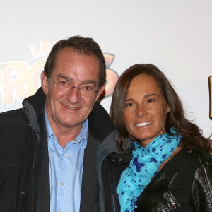 Jean Pierre Pernaut et Nathalie Marquay - Premiere du film "Les Profs" au Grand Rex a Paris, le 9 avril 2013.
